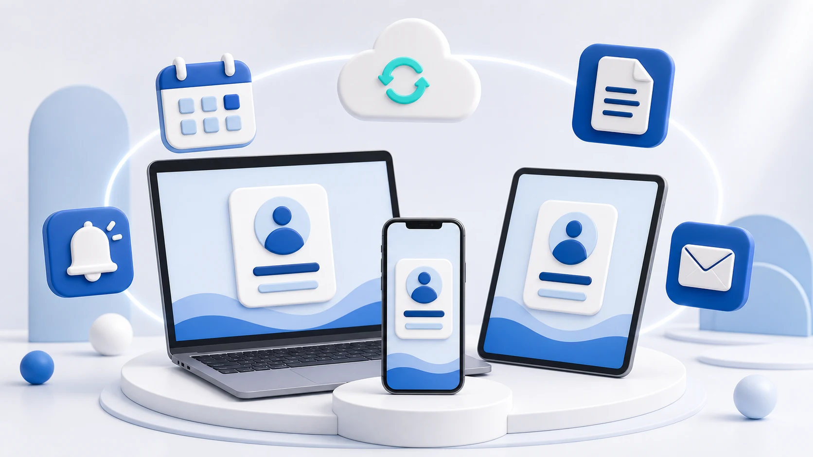 Cuotaro cloud workspace across laptop, phone and tablet